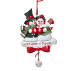 Kurt Adler Our 1st Christmas Together - Snow Couple Ornament