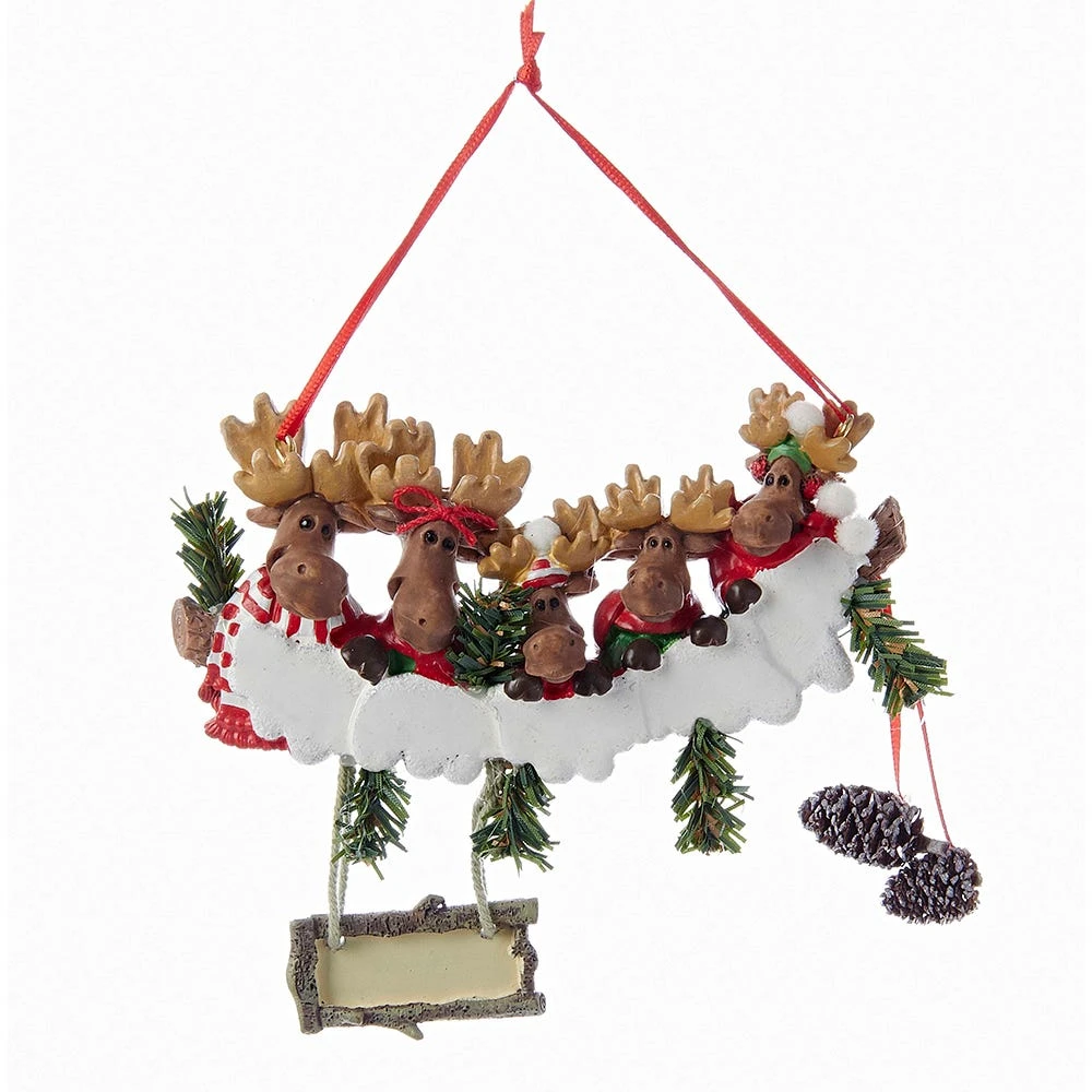 Kurt Adler Moose Ornament For Personalization - Family Of 5 1 Kurt Adler Moose Ornament For Personalization - Family Of 5