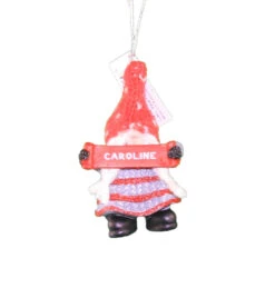 Personalized Gnome Ornament (Letters A-I) - Caroline