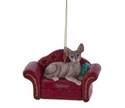 Kurt Adler Cat On Red Sofa Ornament - -Country Christmas Loft Shop owfmqscyzgbulf9j7pi2
