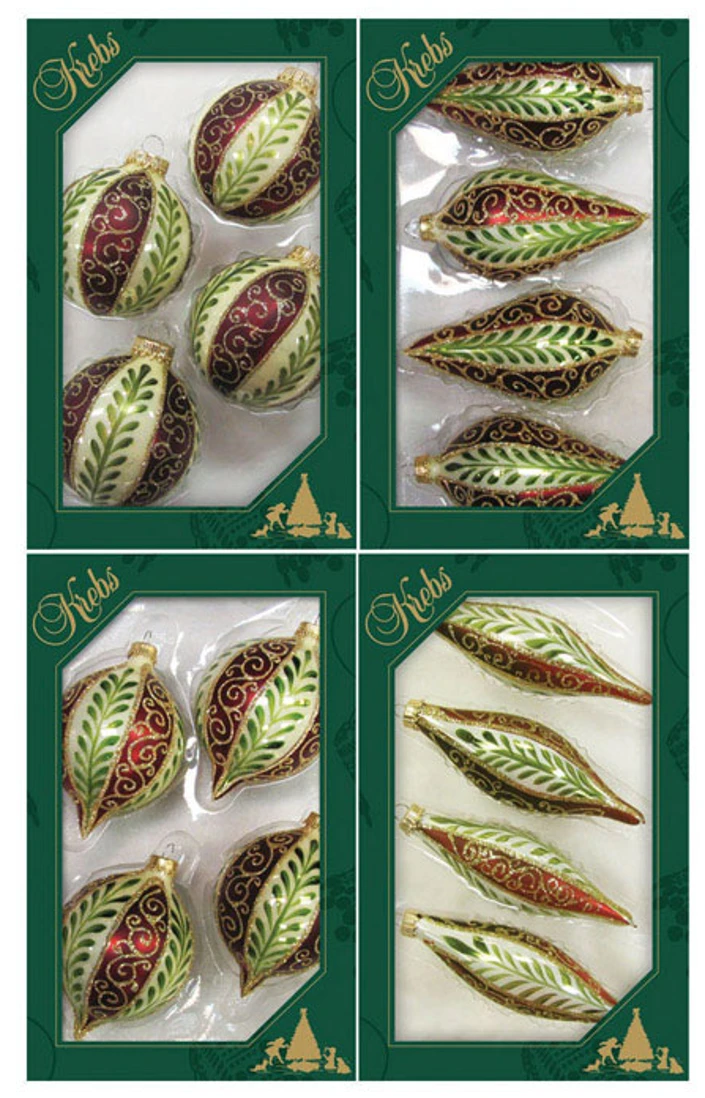 Chablis Gold Drop Shapes With Vertical Leaves And Scrolls - 1 Chablis Gold Drop Shapes With Vertical Leaves And Scrolls -