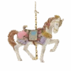 Kurt Adler Resin Carousel Ornament - White Show Horse
