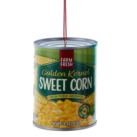 Kurt Adler Can Of Sweet Corn - Ornament 1 Kurt Adler Can Of Sweet Corn - Ornament