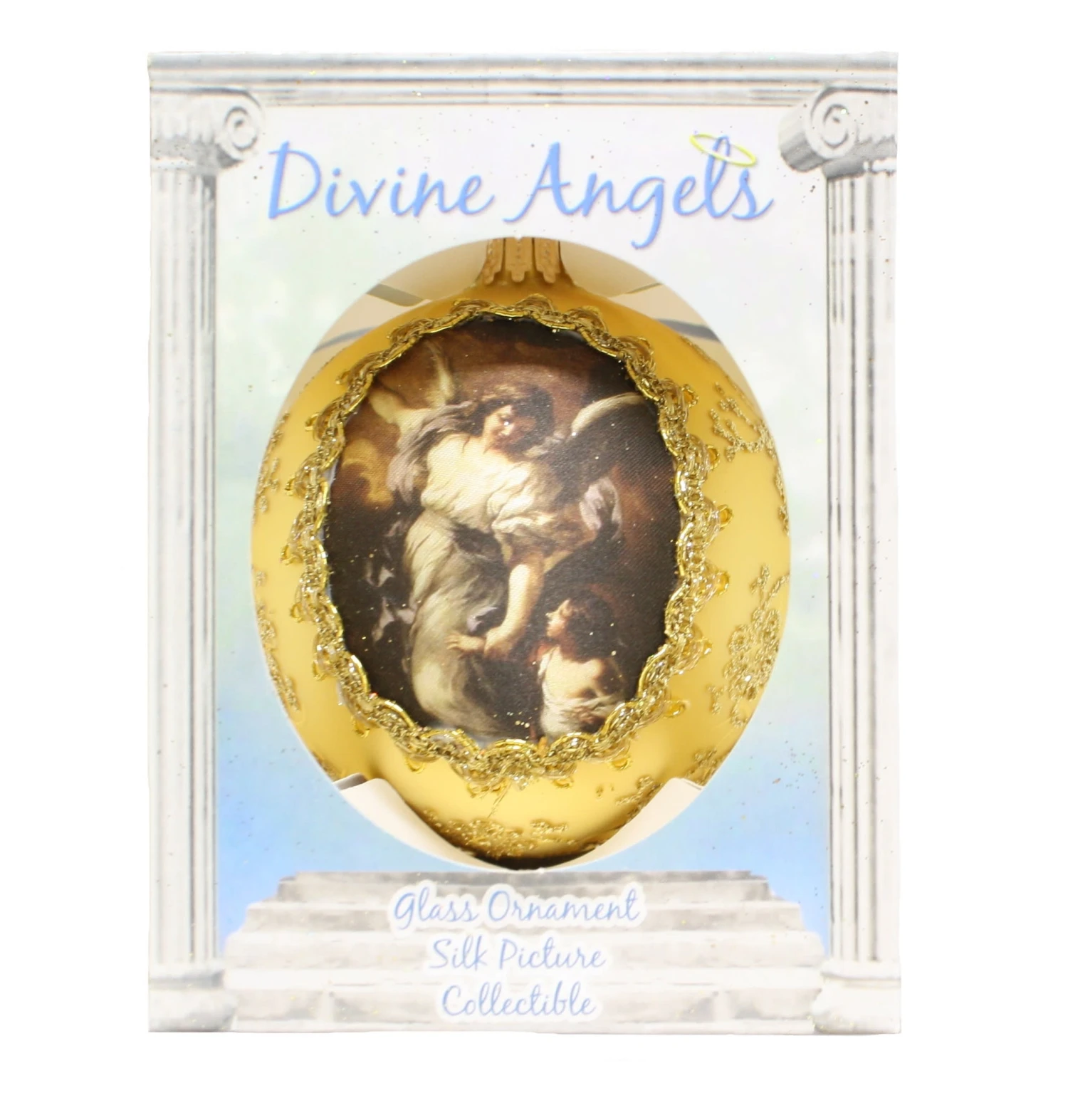 Krebs Divine Angels On Silk 2025 Ornament - Come With Me 1 Krebs Divine Angels On Silk 2025 Ornament - Come With Me
