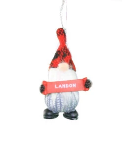 Personalized Gnome Ornament (Letters J-P) - Luke -Country Christmas Loft Shop pf1exokwwcn5sbihvecw