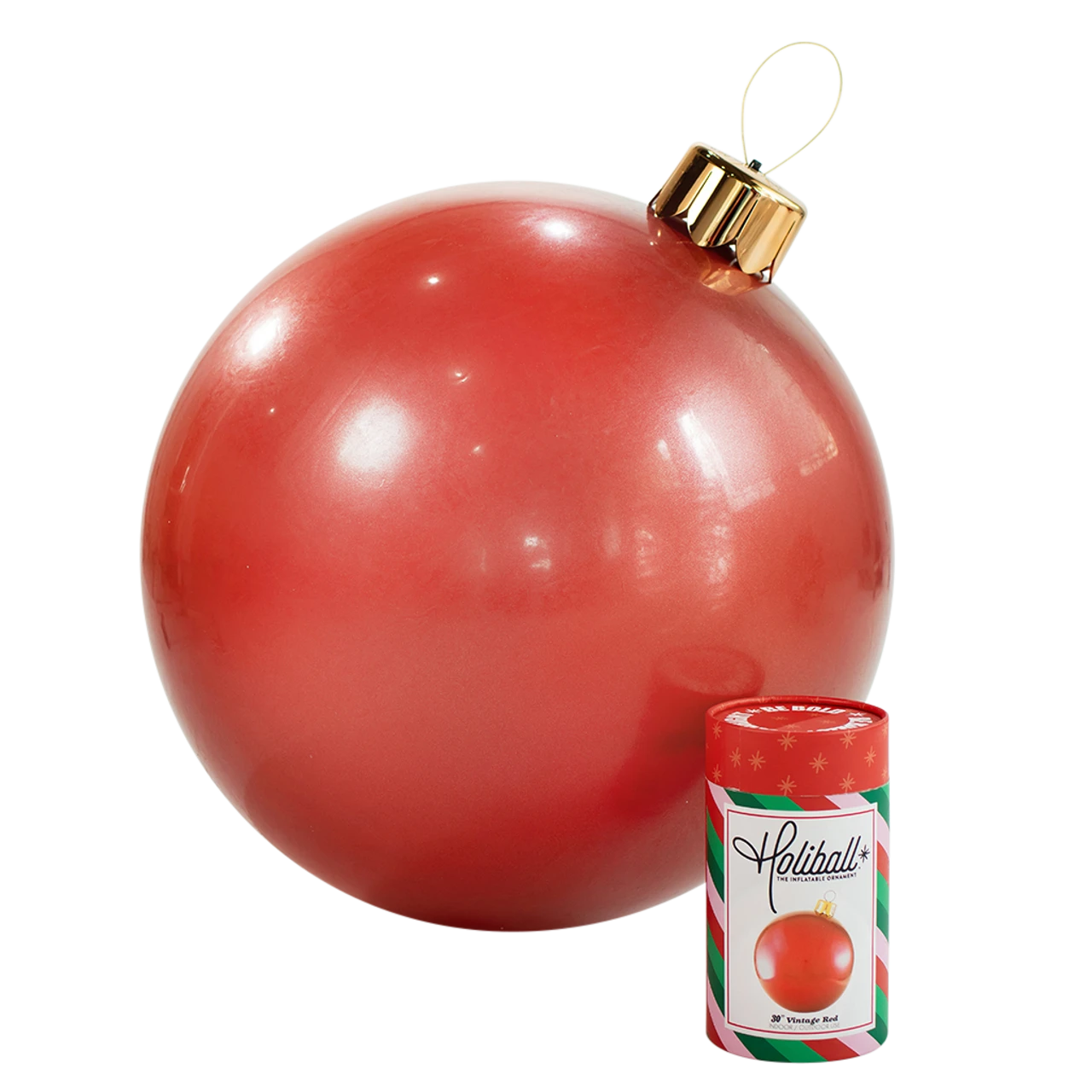 Holiball Inflatable Ornament - 30" - 2 Holiball Inflatable Ornament - 30" - - Image 2