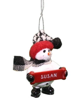 Cozy Snowman Ornament (Letters S - Z) - -Country Christmas Loft Shop plzfxcsf1n6pakrk0mku