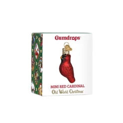 Gumdrop Mini Cardinal Glass Ornament -Country Christmas Loft Shop pmd87u7xvc3rpcqhjzzp