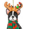 Fleas Navidad Dog Ornament - Boston Terrier