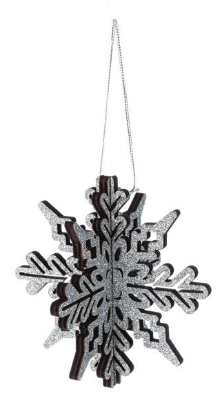 Wooden Snowflake Ornament - 7 Wooden Snowflake Ornament - - Image 7