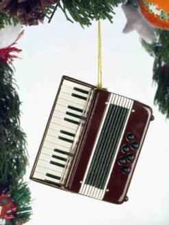 Burgandy Accordion Ornament