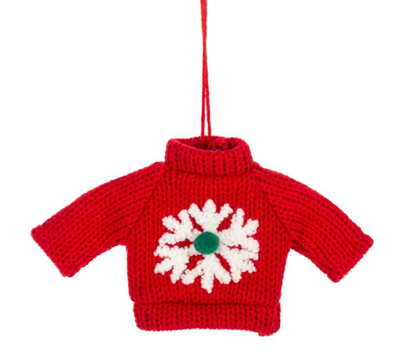 Knit Christmas Sweater Ornament - 4 Knit Christmas Sweater Ornament - - Image 4