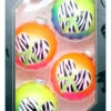 Krebs Value Glass Ball 4 Pack - Colorful Peace Hearts