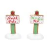 Department 56 Gingerbread Christmas Signs - Set Of 2