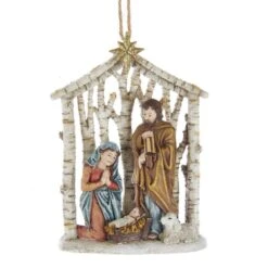 Kurt Adler Woodland Nativity Ornament
