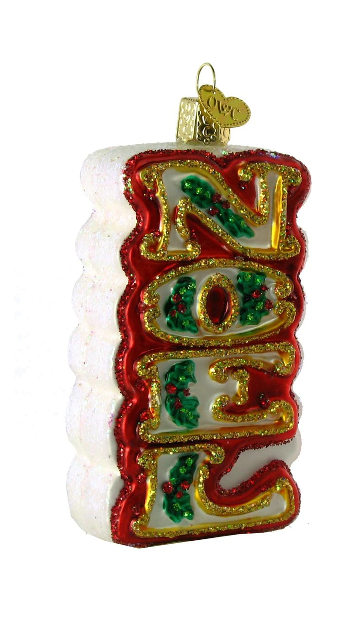 Old World Christmas Noel Glass Ornament 6 Old World Christmas Noel Glass Ornament - Image 6