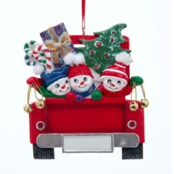 Kurt Adler Snowman On Truck Ornament - Family Of 2 -Country Christmas Loft Shop q6zdn687tgxeg0estkdo