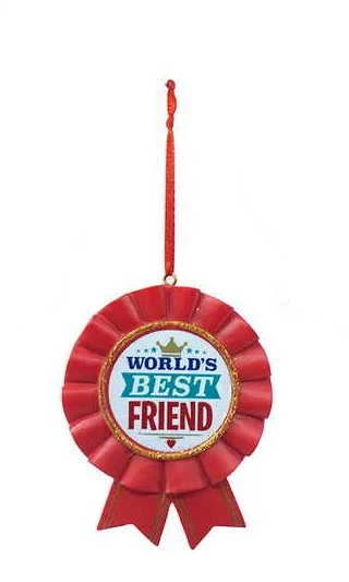 Kurt Adler Worlds Best Friend Ribbon - Ornament 2 Kurt Adler Worlds Best Friend Ribbon - Ornament - Image 2