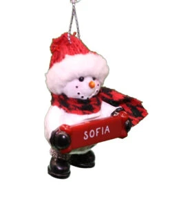 Cozy Snowman Ornament (Letters S - Z) - -Country Christmas Loft Shop qffu2honxxphzjvjanh6