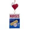 Kurt Adler Bandage Box Nurses Hanging Christmas Ornament