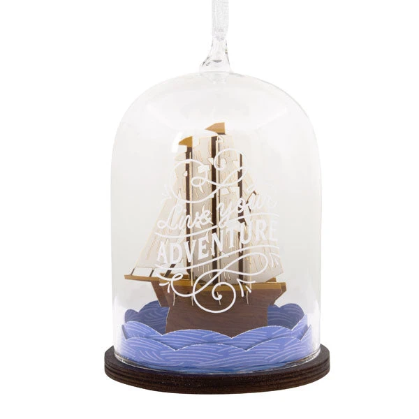 Ship In A Bottle - Hallmark Signature Ornament 1 Ship In A Bottle - Hallmark Signature Ornament