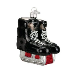 Hockey Skates Glass Ornament -Country Christmas Loft Shop qkd0q26rz2pogi2h2r9s
