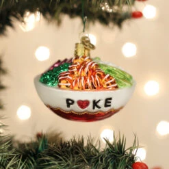Poke Bowl Glass Ornament -Country Christmas Loft Shop qmbaww3xkc9gdqprariv