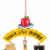 Teacher Ornament - Teach, Love, Inspire
