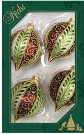 Chablis Gold Drop Shapes With Vertical Leaves And Scrolls - 3 Chablis Gold Drop Shapes With Vertical Leaves And Scrolls - - Image 3