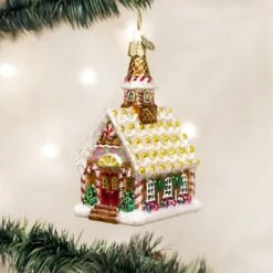 Gingerbread Church Glass Ornament -Country Christmas Loft Shop rakdcailg2ml3kqbwirj