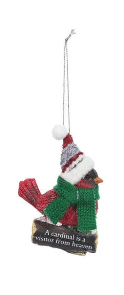 Cozy Bird Ornament - A Cardinal Is A Visitor From Heaven
