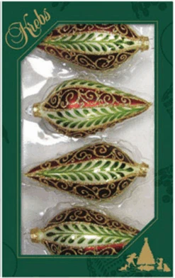 Chablis Gold Drop Shapes With Vertical Leaves And Scrolls - 8 Chablis Gold Drop Shapes With Vertical Leaves And Scrolls - -Country Christmas Loft Shop rdvhcnanhuwypojquwut