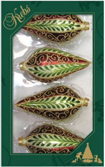 Chablis Gold Drop Shapes With Vertical Leaves And Scrolls - 4 Chablis Gold Drop Shapes With Vertical Leaves And Scrolls - - Image 4