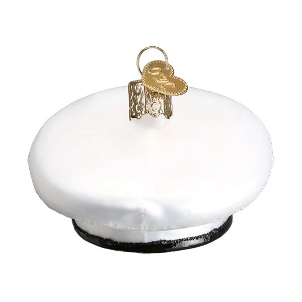 Marines Cap Glass Ornament 2 Marines Cap Glass Ornament - Image 2