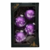 Krebs Value Glass Ornament 4 Pack - Santa On Lilac