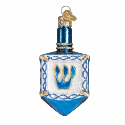 Dreidel Glass Ornament