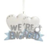 Kurt Adler Hearts Ornament - "We're Engaged"