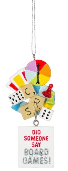 Game Night Ornament - Board Games