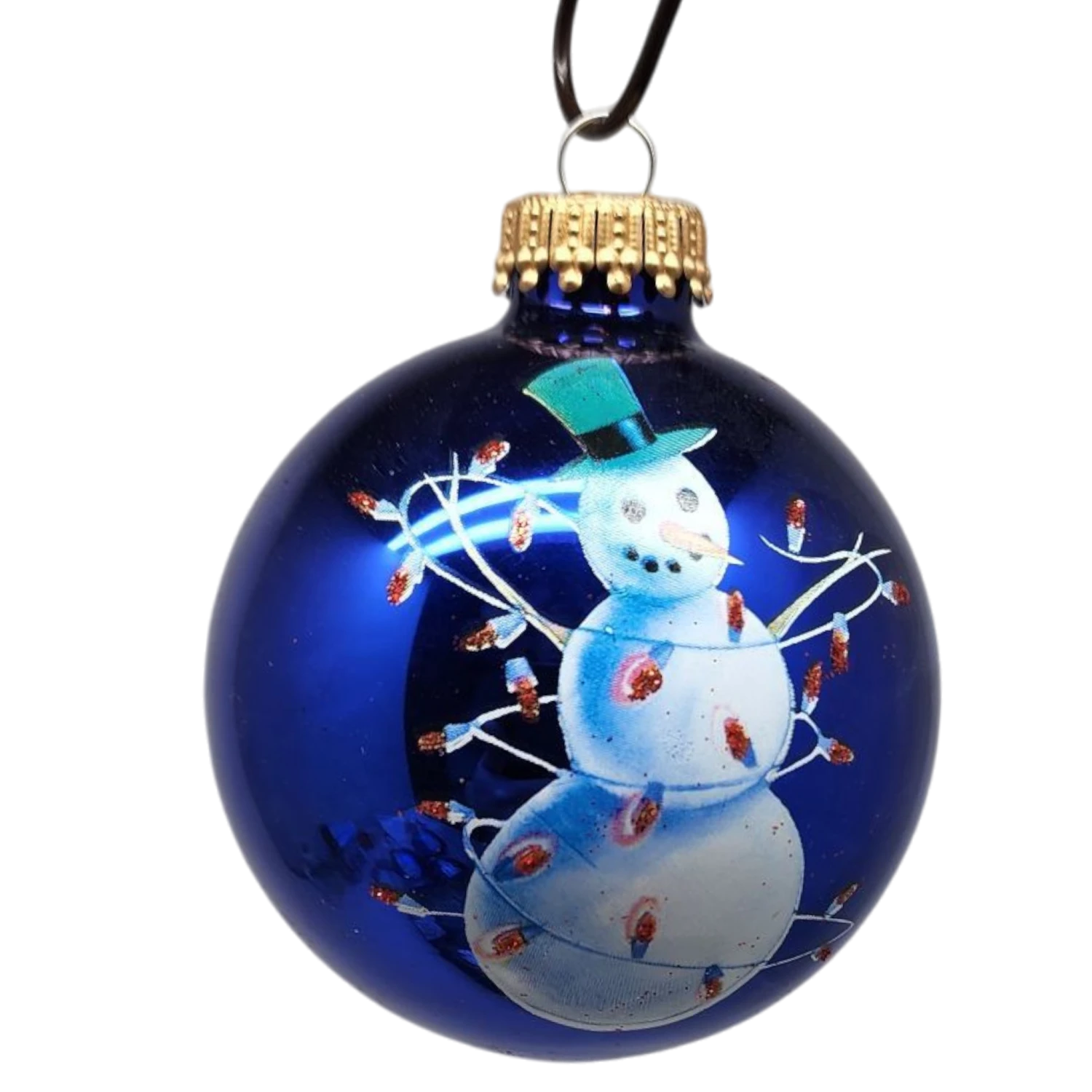 Krebs Value Glass Ball 4 Pack - Frosty Friend 3 Krebs Value Glass Ball 4 Pack - Frosty Friend - Image 3