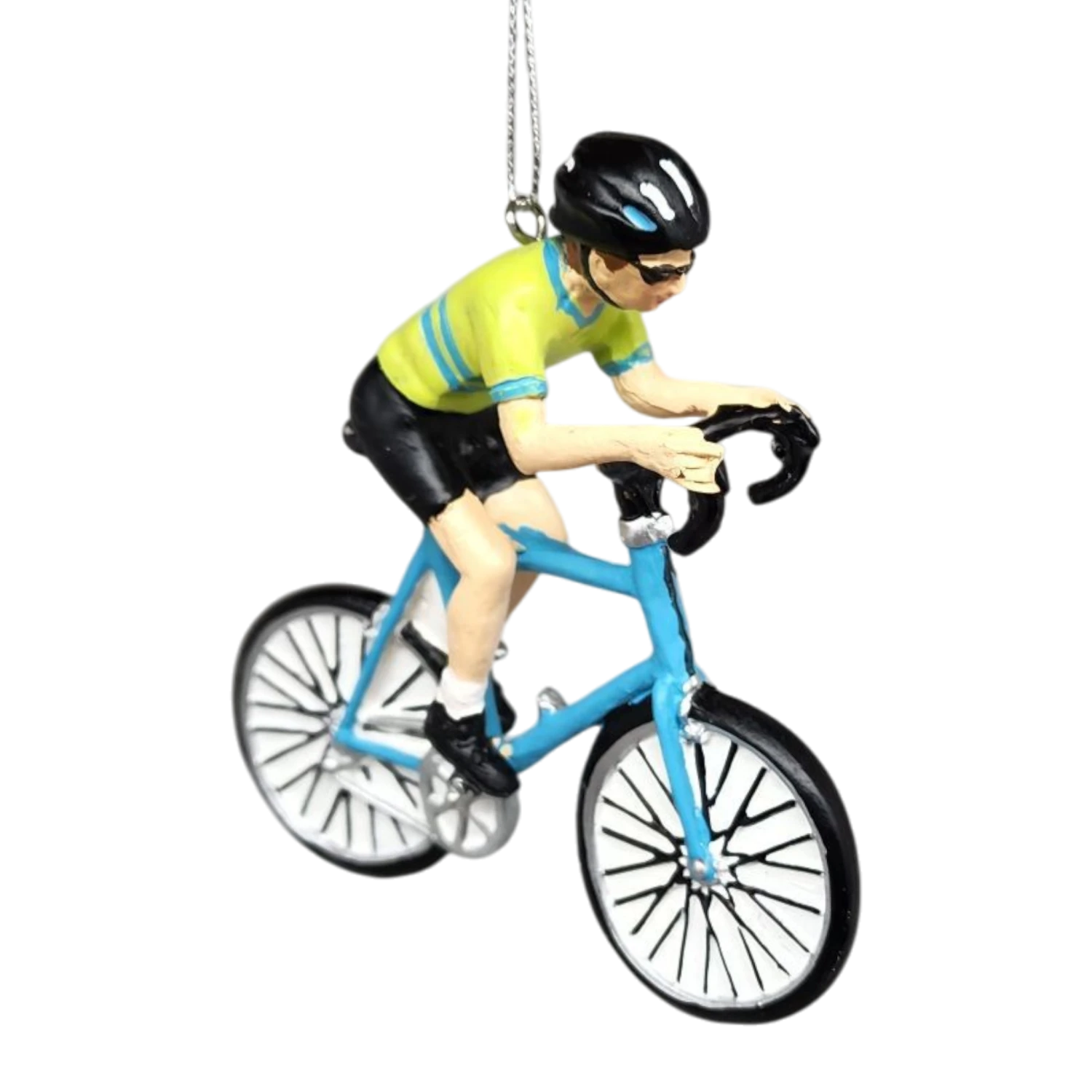 Bicycle Riding Ornament - Blue Bike 1 Bicycle Riding Ornament - Blue Bike