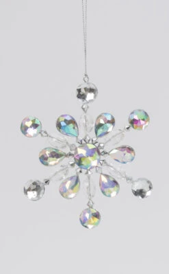 5" Snowflake Ornament - Round
