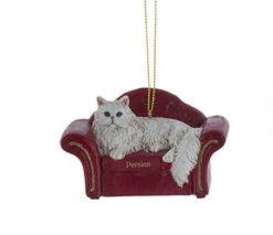 Kurt Adler Cat On Red Sofa Ornament - -Country Christmas Loft Shop sm33pyjm1a8zoebqqpt9