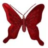 Velvet Red Butterfly Clip