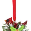 Cardinal In Holly Bell Ornament
