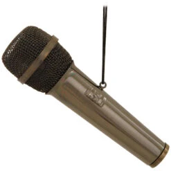 Black Microphone Ornament - 3" -Country Christmas Loft Shop svog8gbfjrqboj9ovqst