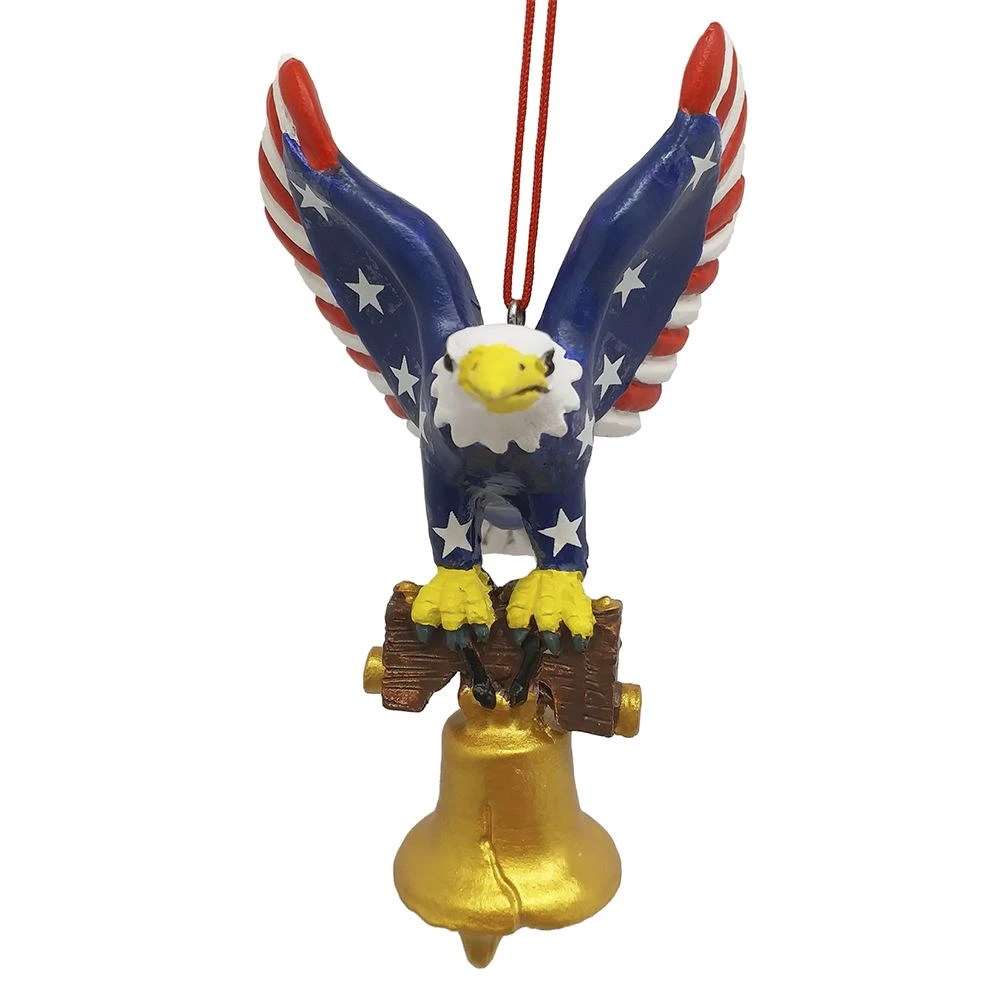 Kurt Adler American Eagle With Bell Ornament 2 Kurt Adler American Eagle With Bell Ornament - Image 2