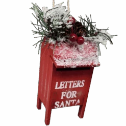 Wooden Christmas Mailbox Ornament - -Country Christmas Loft Shop syji7uldzj6damantnpf