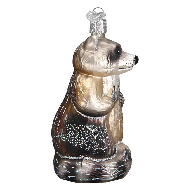 Racoon Glass Ornament 3 Racoon Glass Ornament - Image 3