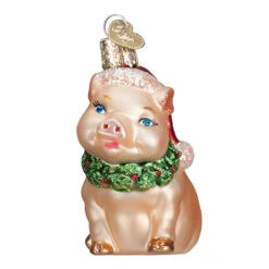 Holly Pig Glass Ornament -Country Christmas Loft Shop szr6xeficp2l1mfaztmc