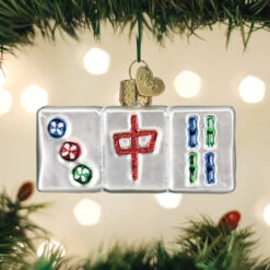 Mahjong Glass Ornament -Country Christmas Loft Shop t1fwdmmuosi2ptdazg2b